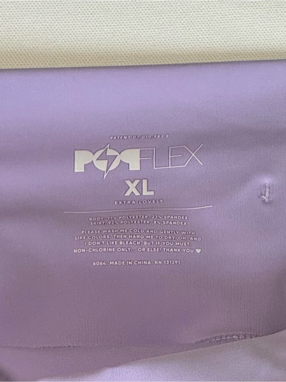 POPFLEX Pirouette Skort Digital Lavender XL Tennis Ballet Fairycore Activewear - Picture 7 of 11